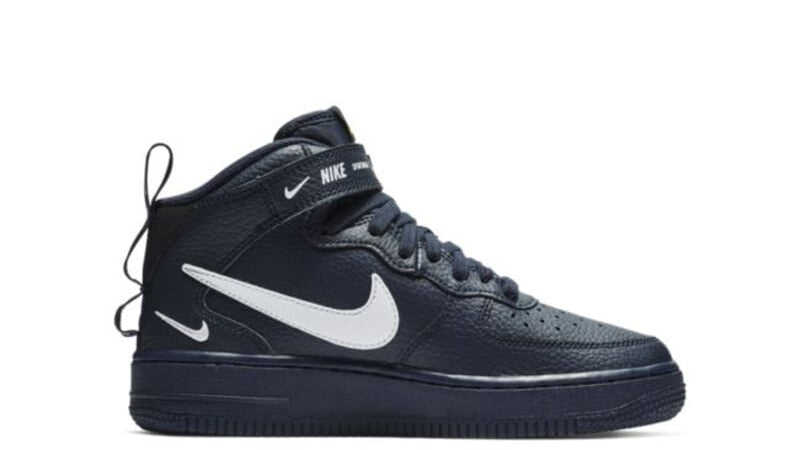 Nike Air Force 1 Mid  "Obsidian & White"